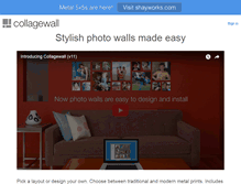 Tablet Screenshot of collagewall.com